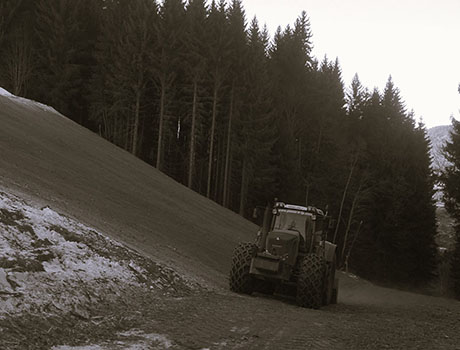 tracteur avec broyeur